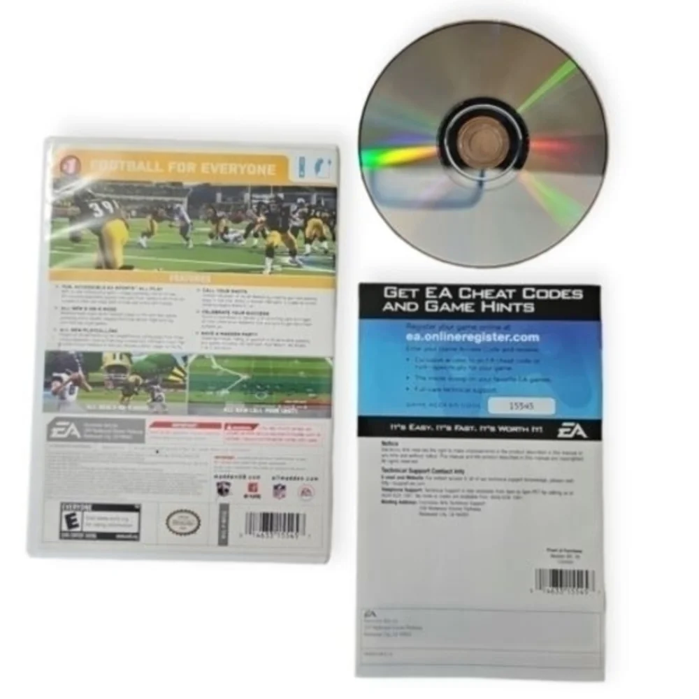 Madden NFL 09: All-Play (Nintendo Wii) Complete CIB Disc -‎ Tested!